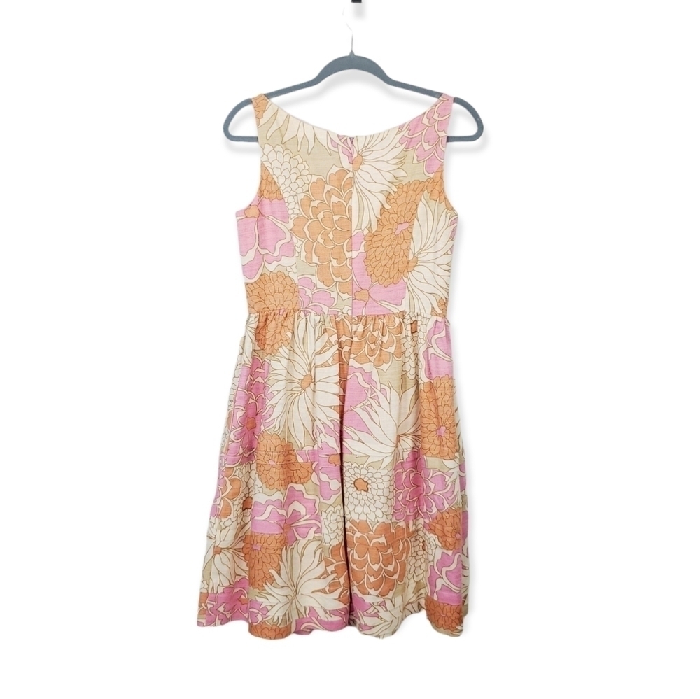 Eliza J retro floral Print Feminine fit and flare dress size 6 Excellent Condi - Picture 3 of 9